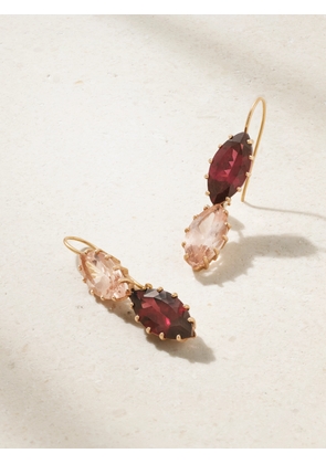Andrea Fohrman - 18-karat Rose Gold, Rhodolite Garnet And Morganite Earrings - One size