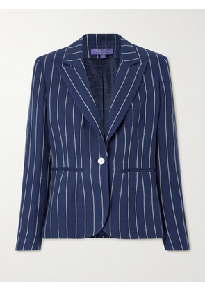 Ralph Lauren Collection - Aaiden Striped Linen And Cotton-blend Jacket - Blue - US0,US2,US4,US6,US8,US10,US12,US14,US16