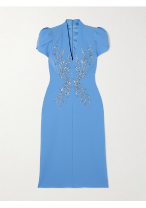 Jenny Packham - Firefly Crystal-embellished Crepe Gown - Blue - 6,8,10,12,20