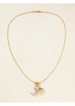 Foundrae - Dream Crescent Karma Open Chain 18-karat Gold, Prasiolite And Diamond Necklace - One size