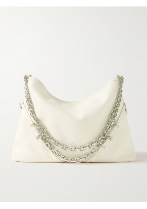 Givenchy - Voyou Medium Leather Shoulder Bag - Ivory - One size