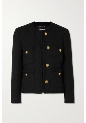 SAINT LAURENT - Wool-tweed Jacket - Black - FR34,FR36,FR38,FR40