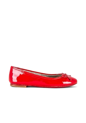 RAYE Natalia Ballet Flat in Red. Size 9.5.