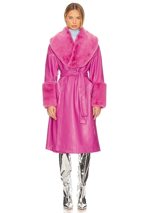 Jakke Bailey Coat in Pink. Size M, S, XS.