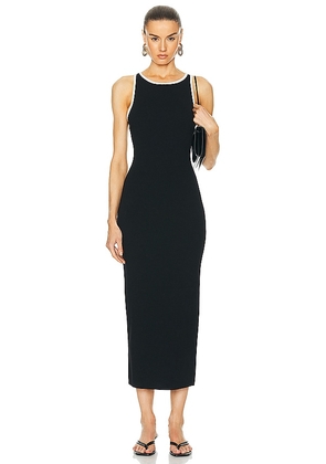 L'Academie by Marianna Vespera Midi Dress in Black. Size L, XL.