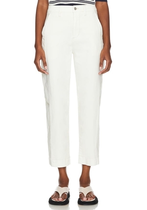 PISTOLA Eli Arched Trouser in White. Size 25, 26, 27, 28, 29, 30, 31.
