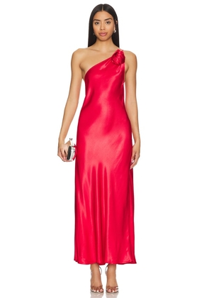 RIXO Doutzen Dress in Red. Size S, XL, XS.