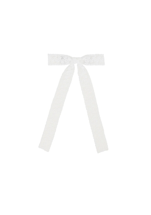 petit moments Femme Hair Bow in White.