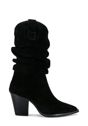 TORAL Slouch Boot in Black. Size 39.