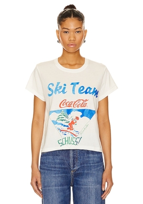 The Laundry Room Coca Cola Ski Team Perfect Tee in White. Size S.