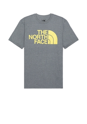 The North Face Short Sleeve Half Dome Tee in Grey. Size M, S, XL/1X, XXL/2X.