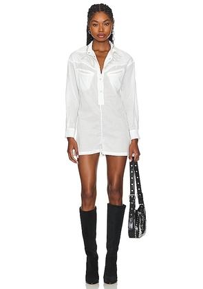Understated Leather West Of Boho Romper in White. Size M, S, XL, XS.