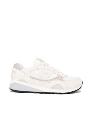 Saucony Shadow 6000 in White. Size 10.5, 11, 11.5, 12, 13, 8, 8.5, 9.5.