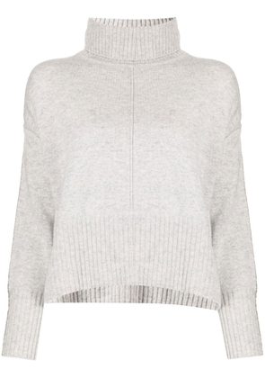 N.Peal side-stripe cashmere jumper - Grey