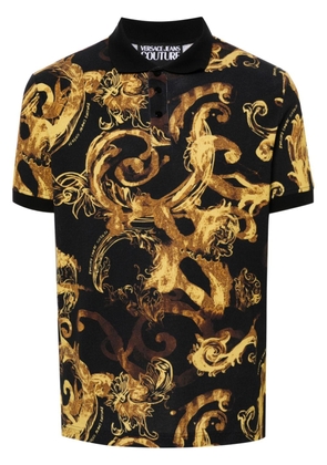 Versace Jeans Couture Watercolour Couture polo shirt - Black