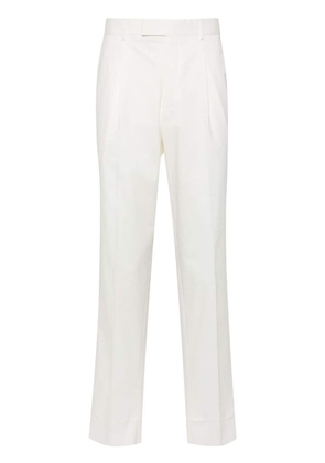 Zegna mid-rise poplin chino trousers - White