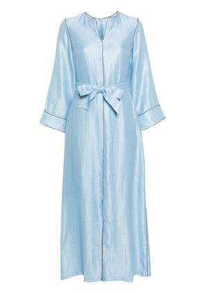 Baruni Hosta belted maxi dress - Blue