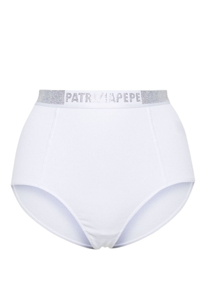 Patrizia Pepe logo-embellished brief - White
