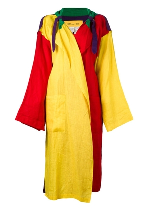 JC de Castelbajac Pre-Owned colour-block lightweight coat - Multicolour