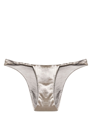 Isa Boulder Exclusive twisted bikini bottoms - Silver