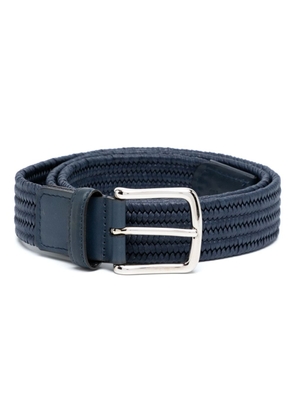 Barrett interwoven leather trim belt - Blue