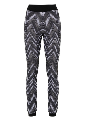 Missoni zigzag-woven lurex leggings - Black