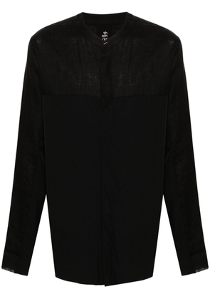 Thom Krom long-sleeve panelled shirt - Black