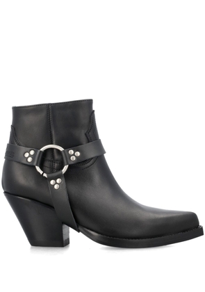 Sonora Jalapeno Belt 60mm leather ankle boots - Black