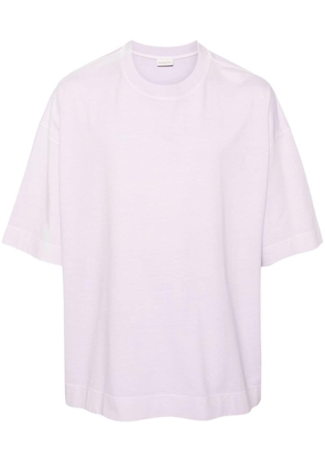 DRIES VAN NOTEN drop-shoulder cotton T-shirt - Purple