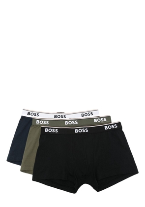BOSS logo-waistband boxers (pack of three) - Black