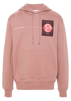 Helmut Lang Space logo-print hoodie - Pink