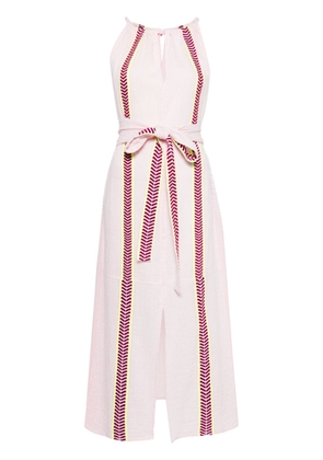 lemlem Ayana cotton-blend halterneck maxi dress - Pink