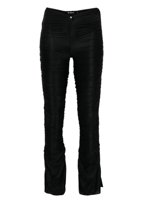 MISBHV draped-design trousers - Black