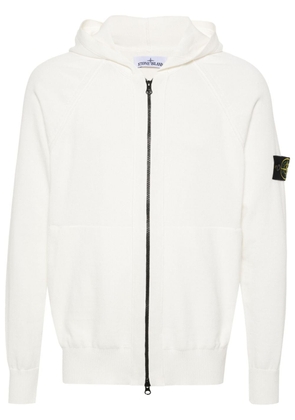 Stone Island Compass cotton zip-up hoodie - Neutrals