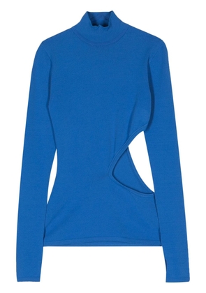Issey Miyake Mellow cut-out jumper - Blue