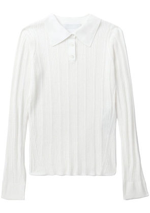 3.1 Phillip Lim ribbed-knit long-sleeve top - White