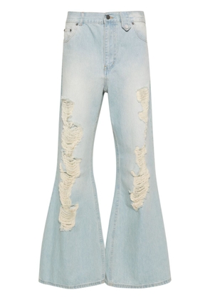 EGONlab. ripped flared jeans - Blue