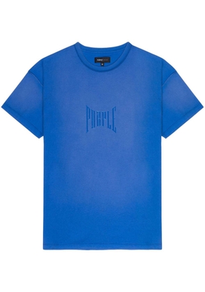 Purple Brand logo-print cotton T-shirt - Blue