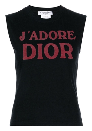 Christian Dior Pre-Owned 2002 J'adore Dior-print top - Black