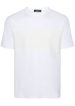 Herno logo-debossed scuba T-shirt - White