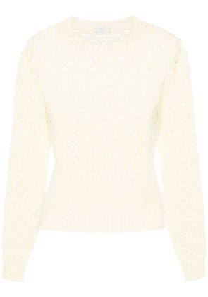 Peserico sequin-embellished jumper - Yellow