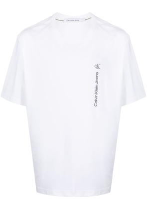 Calvin Klein logo-print cotton T-shirt - White