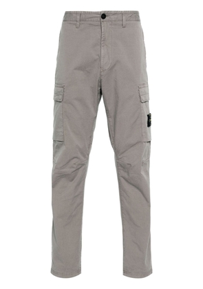 Stone Island Compass-badge tapered cargo trousers - Grey