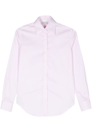 Mazzarelli pointed flat-collar poplin shirt - Pink
