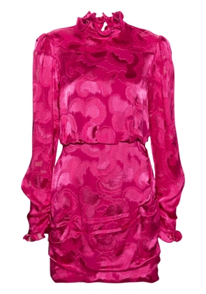 Saloni Rina B jacquard minidress - Pink