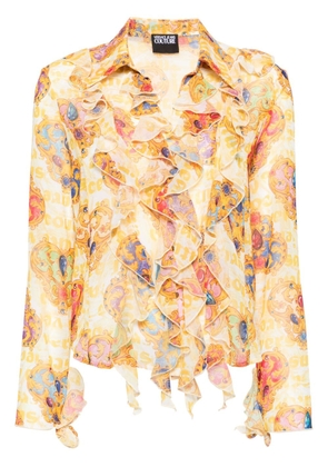 Versace Jeans Couture Heart Couture chiffon blouse - Yellow