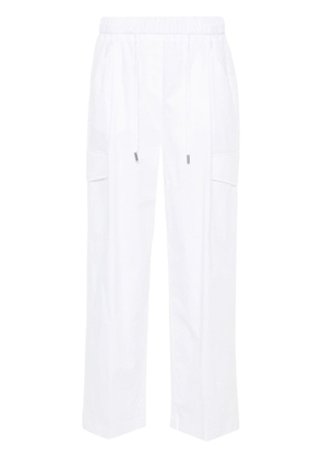 Peserico satin cargo pants - White