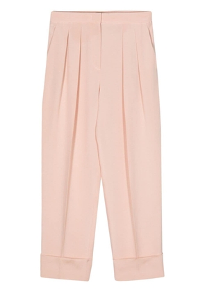 Giorgio Armani glitter-detail silk trousers - Pink