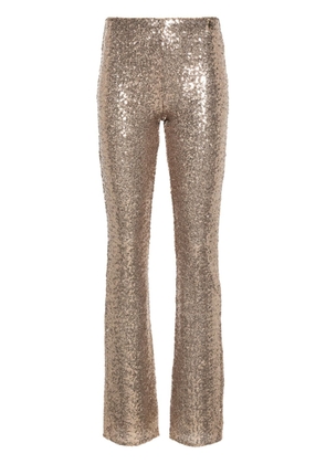 Patrizia Pepe sequinned flared trousers - Gold