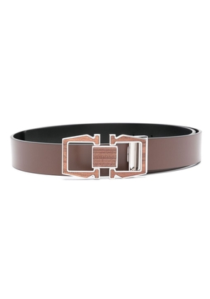 Ferragamo Gancini leather belt - Brown